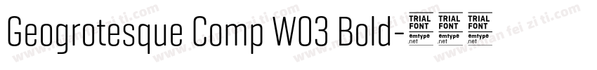 Geogrotesque Comp W03 Bold字体转换